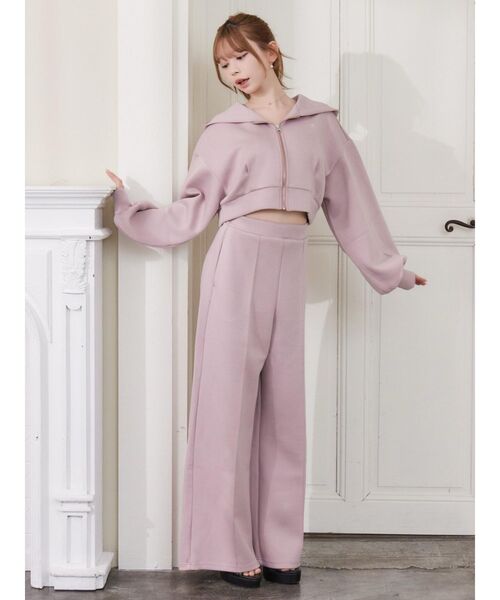 EATME（イートミー）の「【SETUP】センタープレスワイドパンツ（その他パンツ・レディース・アイボリー/ブラック/ブルー/ピンク・FREE）」の8枚目の写真