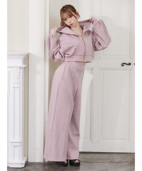 EATME（イートミー）の「【SETUP】センタープレスワイドパンツ（その他パンツ・レディース・アイボリー/ブラック/ブルー/ピンク・FREE）」の9枚目の写真