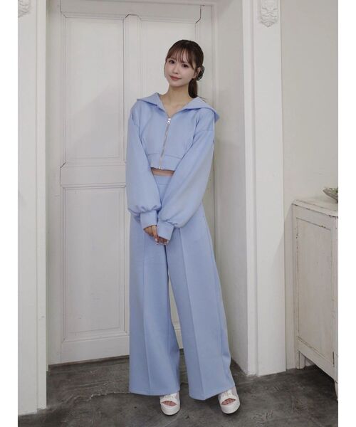 EATME（イートミー）の「【SETUP】センタープレスワイドパンツ（その他パンツ・レディース・アイボリー/ブラック/ブルー/ピンク・FREE）」の8枚目の写真