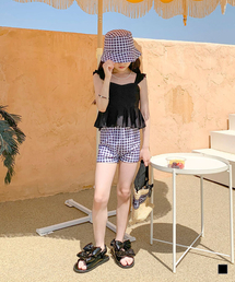 BERRYCLOSET（ベリークローゼット）の「フリルチェックメイトビキニ(3p)（水着）」