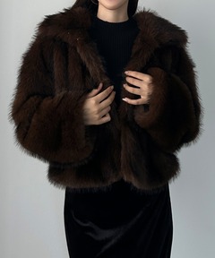 POMPOM FAUX ファージャケット（その他アウター）｜LAGUA GEM