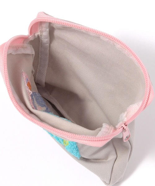 LAKOLE（ラコレ）の「【入園入学にも】[FRUITS AND BLOOM]サガラ刺繍スクエアポーチA / 612312（ステーショナリー・レディース・グレー・FREE）」の8枚目の写真