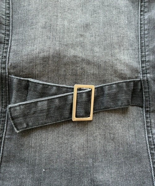 SHAGGIE（シャギー）の「フロント切り替えフリンジジャケット（その他アウター・レディース・ブラック/ブルー・FREE）」の4枚目の写真