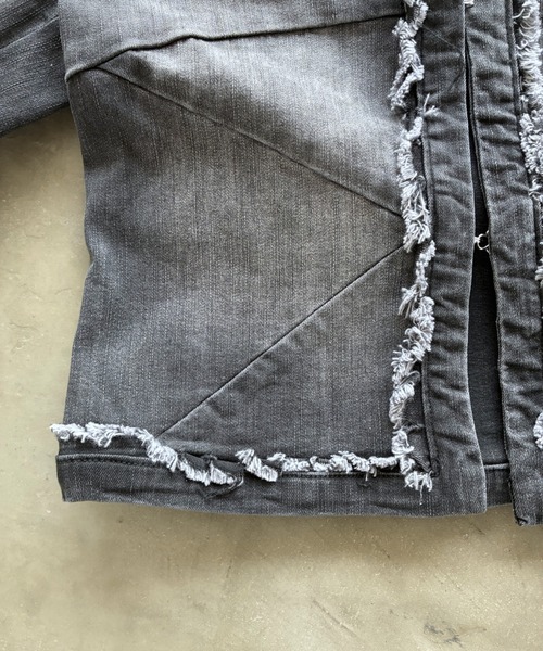 SHAGGIE（シャギー）の「フロント切り替えフリンジジャケット（その他アウター・レディース・ブラック/ブルー・FREE）」の12枚目の写真