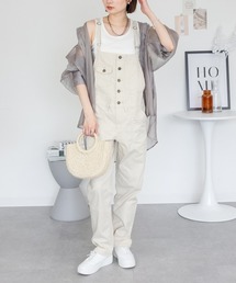 ツイルステッチサロペットパンツ オーバーオール サロペット オールインワン