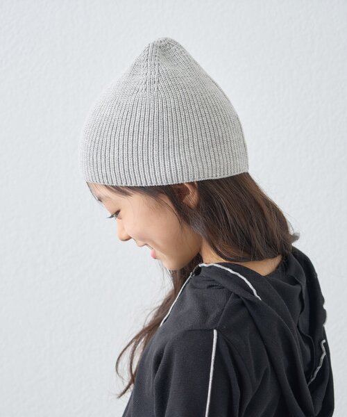 CIAOPANIC TYPY（チャオパニックティピー）の「【KIDS】コットンリブニットビーニー（ニットキャップ/ビーニー・キッズ・ネイビー/グレー/オフホワイト/イエロー・ONE SIZE）」の12枚目の写真