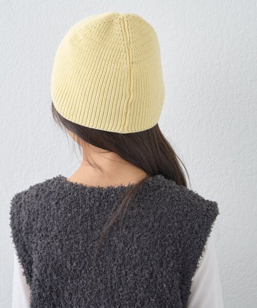 CIAOPANIC TYPY（チャオパニックティピー）の「【KIDS】コットンリブニットビーニー（ニットキャップ/ビーニー・キッズ・ネイビー/グレー/オフホワイト/イエロー・ONE SIZE）」の21枚目の写真
