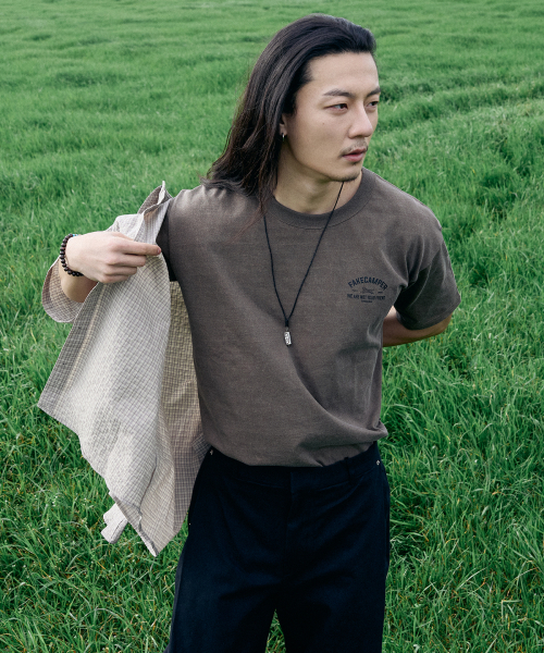 FAKE CAMPER（フェイクキャンパー）の「ピグメントタイガーオリジナルヴィンテージ半袖Tシャツ[BROWN]（Tシャツ/カットソー・メンズ・ブラウン・SMALL/MEDIUM/LARGE/X-LARGE）」の4枚目の写真