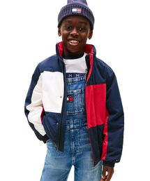 TOMMY HILFIGER(�g�~�[�q���t�B�K�[)��KIDS �w���e�[�W�t���b�O�W���P�b�g(�i�C�����W���P�b�g)