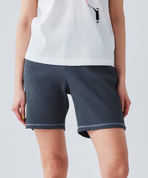 Picone CLUB(ピッコーネクラブ)の「ワッフル地UVハーフパンツ(その他パンツ・レディース・ブラック/グレー/ネイビー/ベージュ・LL/L/M)」の12枚目の写真