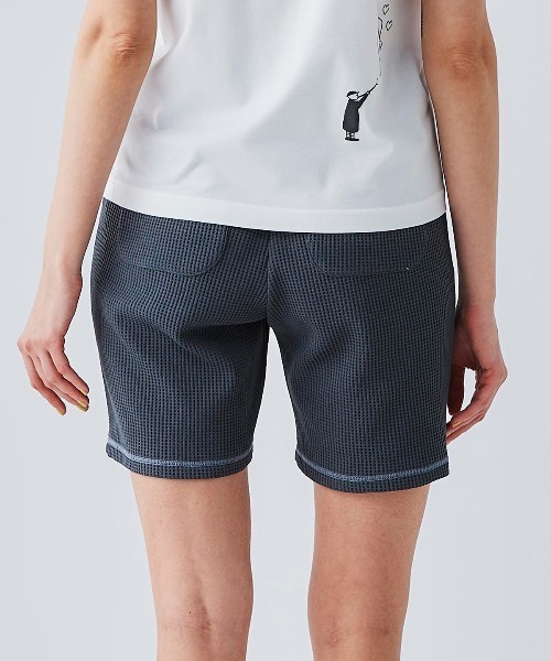 Picone CLUB(ピッコーネクラブ)の「ワッフル地UVハーフパンツ(その他パンツ・レディース・ブラック/グレー/ネイビー/ベージュ・LL/L/M)」の14枚目の写真