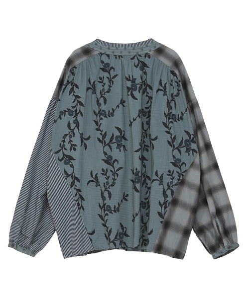 ZUCCa（ズッカ）の「DOCKING PIECE DYE / S（シャツ/ブラウス・レディース・ブルー/ベージュ/ダークグレー・M size）」の4枚目の写真
