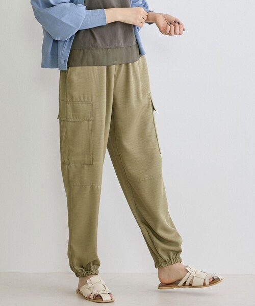 NICOLE white(ニコルホワイト)の「カーゴパンツ(その他パンツ・レディース・ブラック/カーキ/チャコールグレー/ライトグレー・FREE)」の4枚目の写真