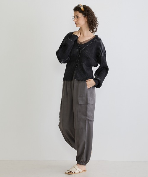 NICOLE white(ニコルホワイト)の「カーゴパンツ(その他パンツ・レディース・ブラック/カーキ/チャコールグレー/ライトグレー・FREE)」の22枚目の写真