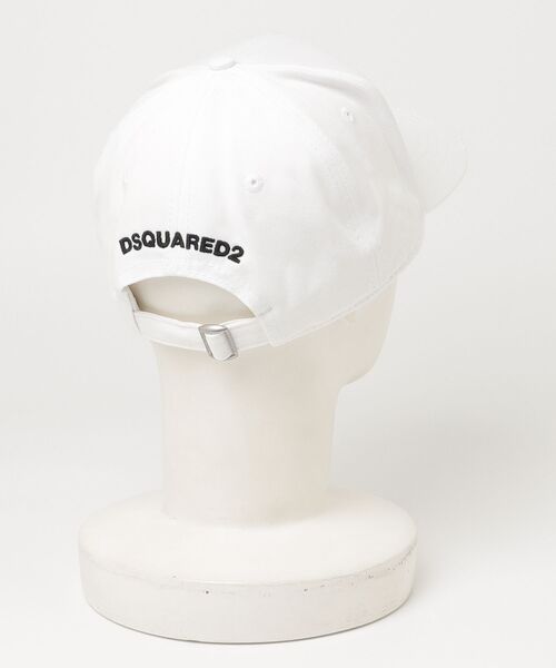 DSQUARED2(ディースクエアード)の「ICONique Baseball Cap/0261(キャップ・メンズ・ホワイト/ブラック・FREE)」の3枚目の写真
