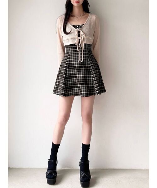 RESEXXY(リゼクシー)の「カットアンサンブルミニワンピース(ワンピース・レディース・アイボリー/ベージュ/その他1・SMALL/MEDIUM)」の16枚目の写真