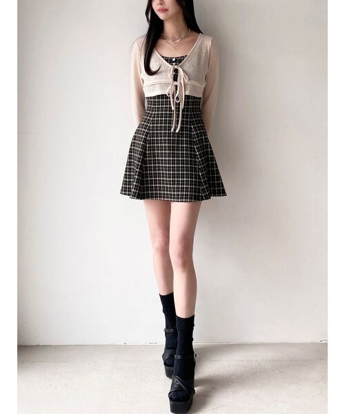 RESEXXY(リゼクシー)の「カットアンサンブルミニワンピース(ワンピース・レディース・アイボリー/ベージュ/その他1・SMALL/MEDIUM)」の17枚目の写真