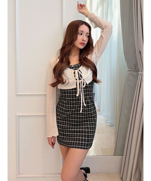 RESEXXY(リゼクシー)の「カットアンサンブルミニワンピース(ワンピース・レディース・アイボリー/ベージュ/その他1・SMALL/MEDIUM)」の22枚目の写真