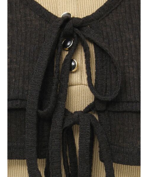 RESEXXY(リゼクシー)の「カットアンサンブルミニワンピース(ワンピース・レディース・アイボリー/ベージュ/その他1・SMALL/MEDIUM)」の10枚目の写真