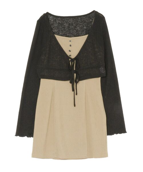 RESEXXY(リゼクシー)の「カットアンサンブルミニワンピース(ワンピース・レディース・アイボリー/ベージュ/その他1・SMALL/MEDIUM)」の13枚目の写真