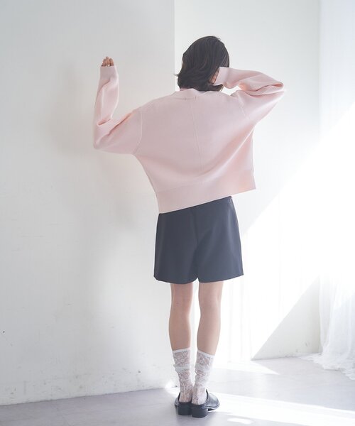 Remind me and forever（リマインドミーアンドフォーエバー）の「【2デザイン】ニュアンス釦カーディガン（カーディガン/ボレロ・レディース・イエロー/ピンク/ブラック/アイボリー/ネイビー/ブルー・FREE）」の15枚目の写真