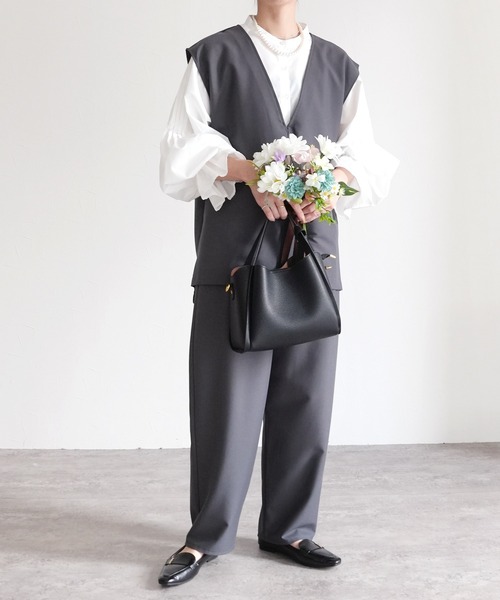 reca（レカ）の「ショルダー付きハンドバック（ショルダーバッグ・レディース・ベージュ/ブラック・ONE SIZE）」の10枚目の写真