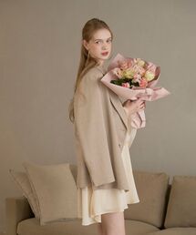 cle blatt（クレブラット）の「ネップヤーンダブルボタンジャケット（テーラードジャケット）」