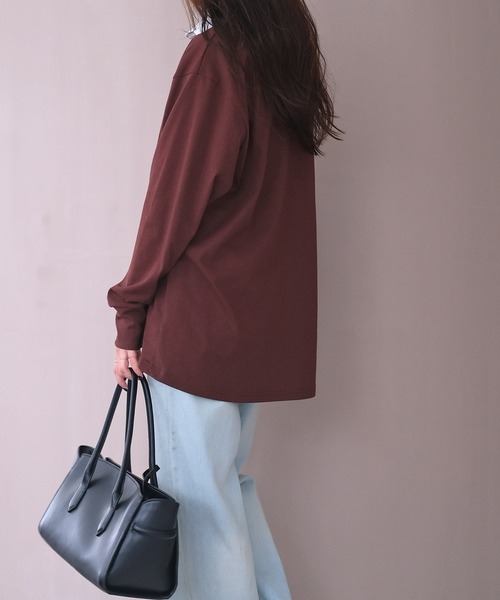 AKTE（アクテ）の「コットンラガーシャツ（シャツ/ブラウス・レディース・ライム/ブラウン・FREE）」の4枚目の写真