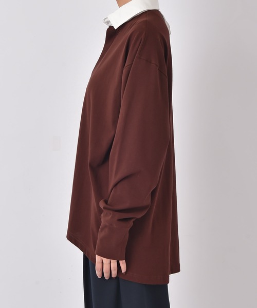 AKTE（アクテ）の「コットンラガーシャツ（シャツ/ブラウス・レディース・ライム/ブラウン・FREE）」の19枚目の写真