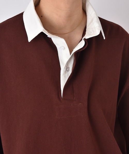 AKTE（アクテ）の「コットンラガーシャツ（シャツ/ブラウス・レディース・ライム/ブラウン・FREE）」の21枚目の写真