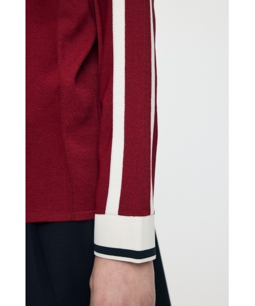 MOUSSY（マウジー）の「KNIT GAME シャツ（ニット/セーター・レディース・バーガンディー/ライトイエロー/アイボリー/ネイビー・FREE）」の16枚目の写真