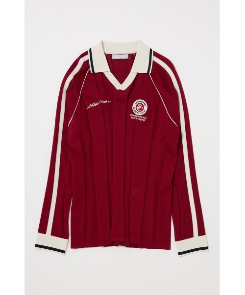 MOUSSY（マウジー）の「KNIT GAME シャツ（ニット/セーター・レディース・バーガンディー/ライトイエロー/アイボリー/ネイビー・FREE）」の17枚目の写真