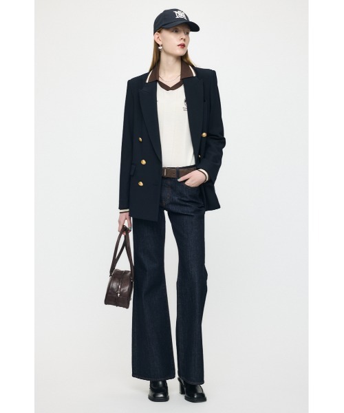 MOUSSY（マウジー）の「KNIT GAME シャツ（ニット/セーター・レディース・バーガンディー/ライトイエロー/アイボリー/ネイビー・FREE）」の20枚目の写真