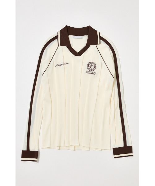 MOUSSY（マウジー）の「KNIT GAME シャツ（ニット/セーター・レディース・バーガンディー/ライトイエロー/アイボリー/ネイビー・FREE）」の22枚目の写真