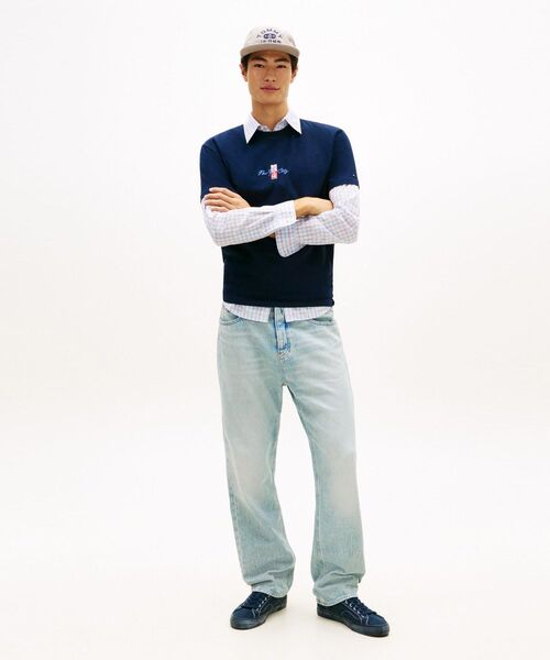 tommy jeans(トミー ジーンズ)の「サインブロックショートスリーブTシャツ(Tシャツ/カットソー・メンズ・マルチ/ホワイト・LARGE/X-LARGE/MEDIUM/SMALL/X-SMALL)」の4枚目の写真