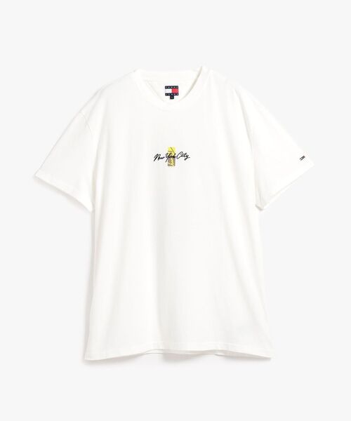 tommy jeans(トミー ジーンズ)の「サインブロックショートスリーブTシャツ(Tシャツ/カットソー・メンズ・マルチ/ホワイト・LARGE/X-LARGE/MEDIUM/SMALL/X-SMALL)」の11枚目の写真