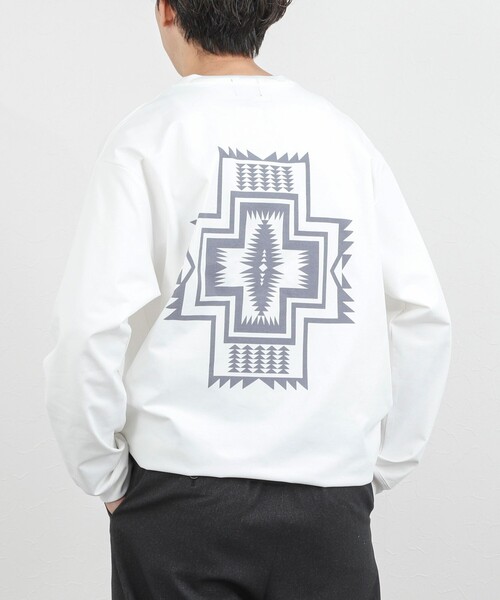 PENDLETON(ペンドルトン)の「【PENDLETON】CALCULO バックプリント 吸水速乾 長袖Tシャツ 26SS(Tシャツ/カットソー・メンズ・コーラル/カーキ/ブラック/オフホワイト/グレイッシュブルー・M/L)」の1枚目の写真