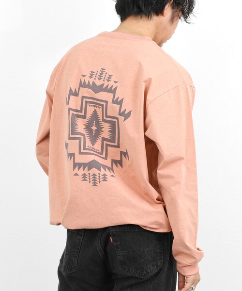 PENDLETON(ペンドルトン)の「【PENDLETON】CALCULO バックプリント 吸水速乾 長袖Tシャツ 26SS(Tシャツ/カットソー・メンズ・コーラル/カーキ/ブラック/オフホワイト/グレイッシュブルー・M/L)」の5枚目の写真