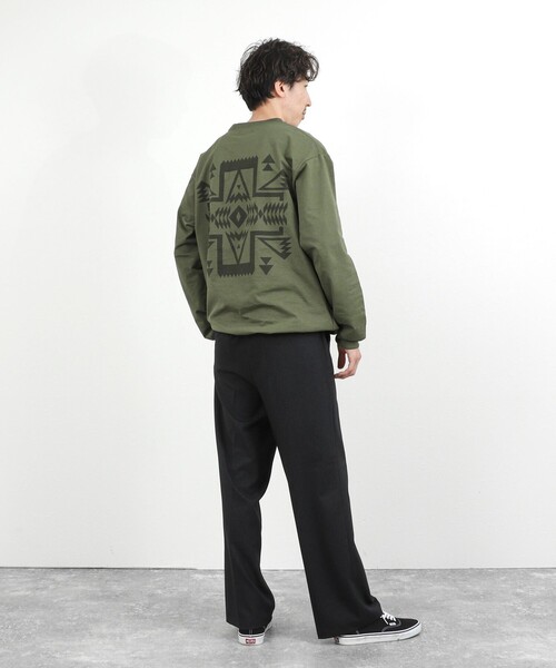 PENDLETON(ペンドルトン)の「【PENDLETON】CALCULO バックプリント 吸水速乾 長袖Tシャツ 26SS(Tシャツ/カットソー・メンズ・コーラル/カーキ/ブラック/オフホワイト/グレイッシュブルー・M/L)」の10枚目の写真