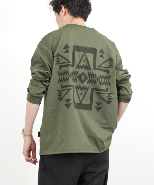 PENDLETON(ペンドルトン)の「【PENDLETON】CALCULO バックプリント 吸水速乾 長袖Tシャツ 26SS(Tシャツ/カットソー・メンズ・コーラル/カーキ/ブラック/オフホワイト/グレイッシュブルー・M/L)」の18枚目の写真