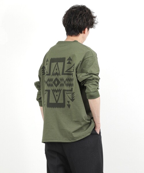 PENDLETON(ペンドルトン)の「【PENDLETON】CALCULO バックプリント 吸水速乾 長袖Tシャツ 26SS(Tシャツ/カットソー・メンズ・コーラル/カーキ/ブラック/オフホワイト/グレイッシュブルー・M/L)」の19枚目の写真