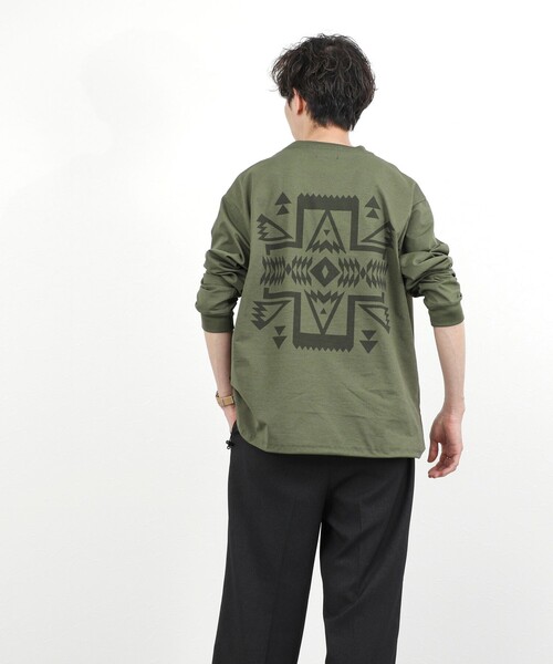 PENDLETON(ペンドルトン)の「【PENDLETON】CALCULO バックプリント 吸水速乾 長袖Tシャツ 26SS(Tシャツ/カットソー・メンズ・コーラル/カーキ/ブラック/オフホワイト/グレイッシュブルー・M/L)」の20枚目の写真