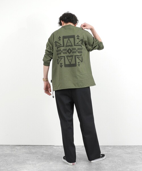PENDLETON(ペンドルトン)の「【PENDLETON】CALCULO バックプリント 吸水速乾 長袖Tシャツ 26SS(Tシャツ/カットソー・メンズ・コーラル/カーキ/ブラック/オフホワイト/グレイッシュブルー・M/L)」の21枚目の写真