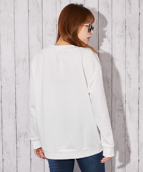 GORGE(ゴージ)の「《編み上げデザイン×裏毛素材》トレーナー/秋冬春/全3色(スウェット・レディース・オフホワイト/グレー/ネイビー・F)」の6枚目の写真