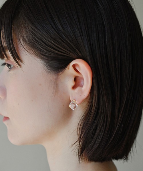 HARIO Lampwork Factory(ハリオランプワークファクトリー)の「【HARIO Lampwork Factory】ピアス フロート(ピアス(両耳用)・レディース・クリア・フリー)」の8枚目の写真