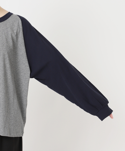 OUTDOOR PRODUCTS(アウトドアプロダクツ)の「シアージャージーワイドスリーブラグランTEE(Tシャツ/カットソー・レディース・チャコールグレー/カーキ/アイボリー・FREE)」の15枚目の写真