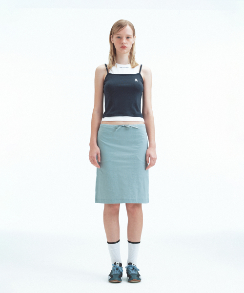 Rest&Recreation（レストアンドレクリエーション）の「COTTON NYLON MIDI SKIRT - BLUE（スカート・レディース・その他・SMALL/MEDIUM）」の3枚目の写真