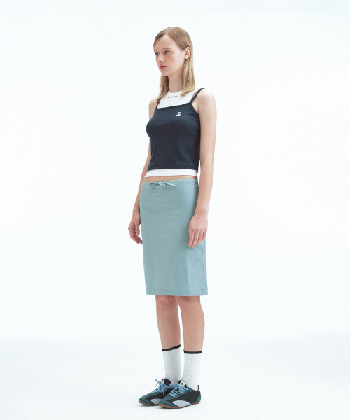 Rest&Recreation（レストアンドレクリエーション）の「COTTON NYLON MIDI SKIRT - BLUE（スカート・レディース・その他・SMALL/MEDIUM）」の4枚目の写真