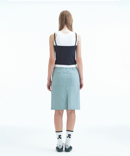 Rest&Recreation（レストアンドレクリエーション）の「COTTON NYLON MIDI SKIRT - BLUE（スカート・レディース・その他・SMALL/MEDIUM）」の5枚目の写真