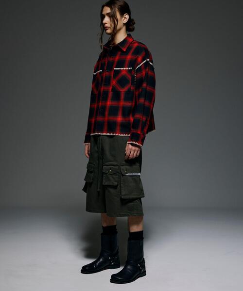 BEAVER（ビーバー）の「B omnivore/ビーオムニボー　HAND STITCH SHIRT（シャツ/ブラウス・メンズ・ホワイト/レッド/ブルー・L/M）」の17枚目の写真